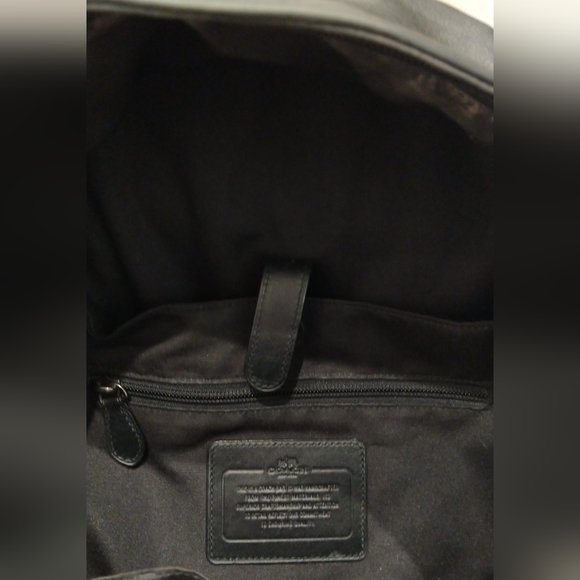 Coach "Charles" Signature Monogram Logo Laptop/Tablet Backpack - Black Grey - Picture 6 of 8